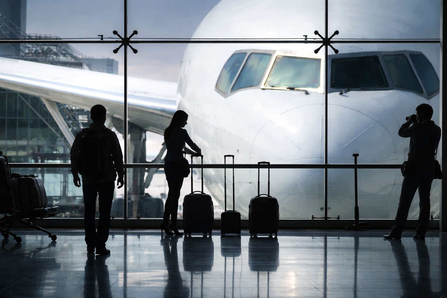 Chauffeur service at an airport terminal