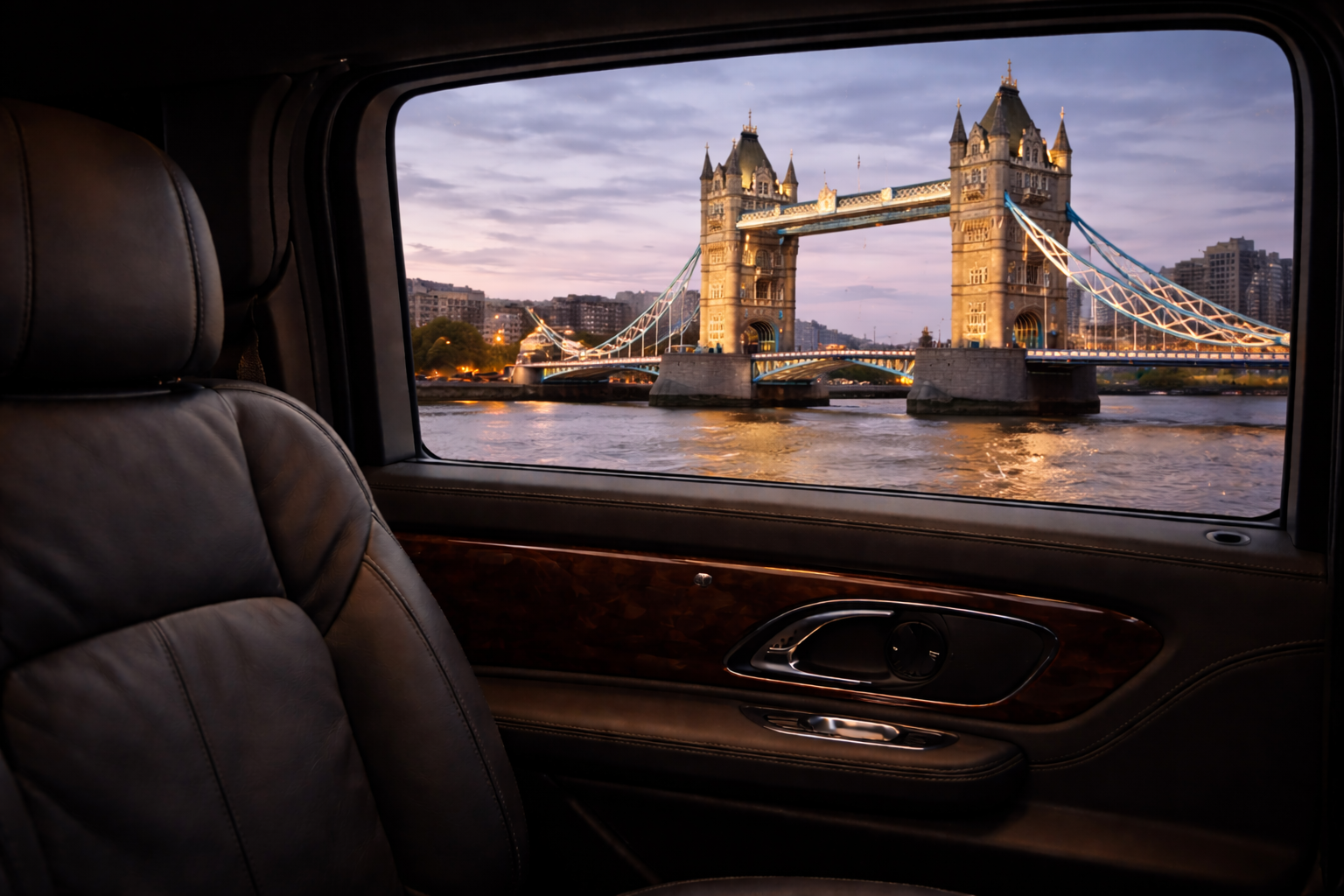 Private chauffeur tour vehicle in London